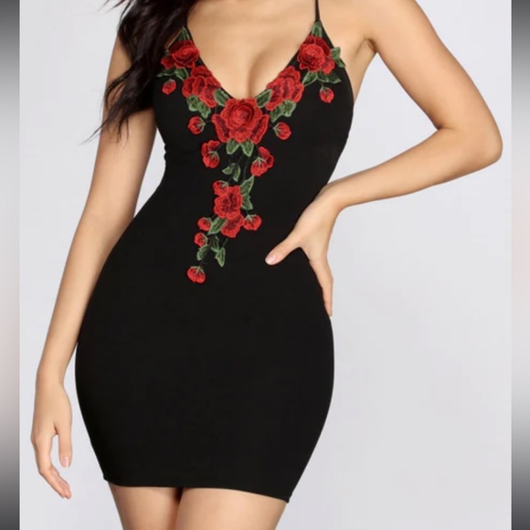Windsor rose bodycon dress - Picture 1 of 5